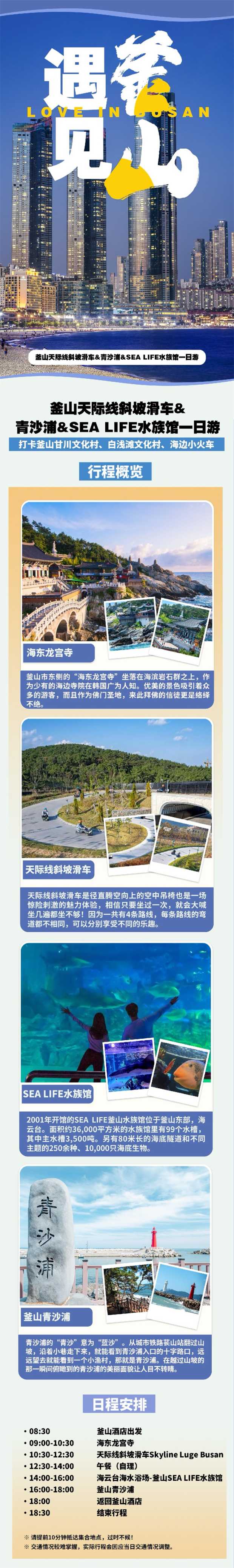 7)釜山天际线斜坡滑车&青沙浦&SEA LIFE水族馆一日游1 7)釜山天际线斜坡滑车&青沙浦&SEA LIFE水族馆一日游1