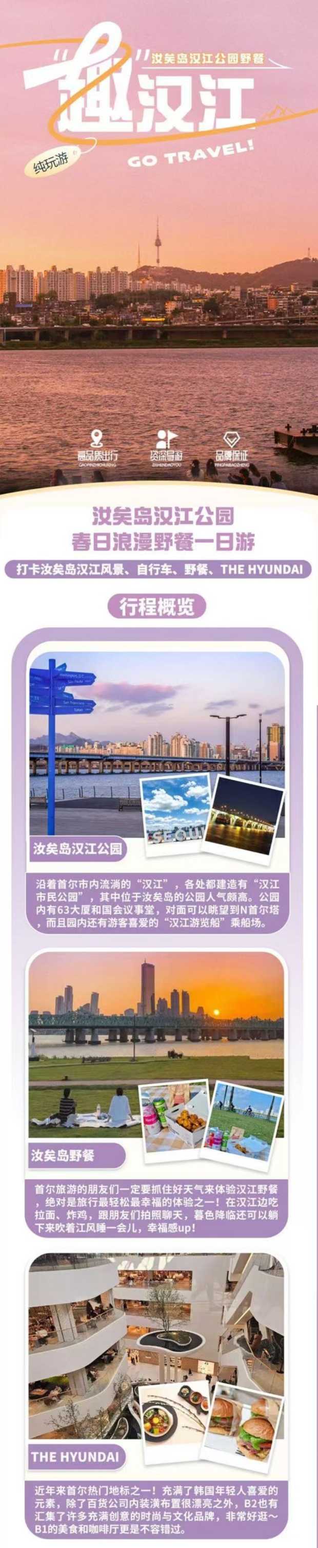 汝矣岛汉江公园野餐一日游